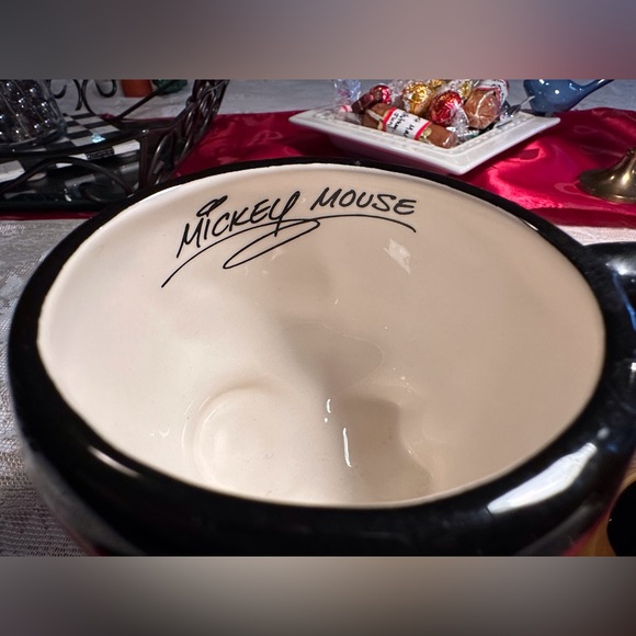 Disney Mickey and Minnie Ceramic footed pedestal mug/bowls from Disney World - Picture 7 of 14